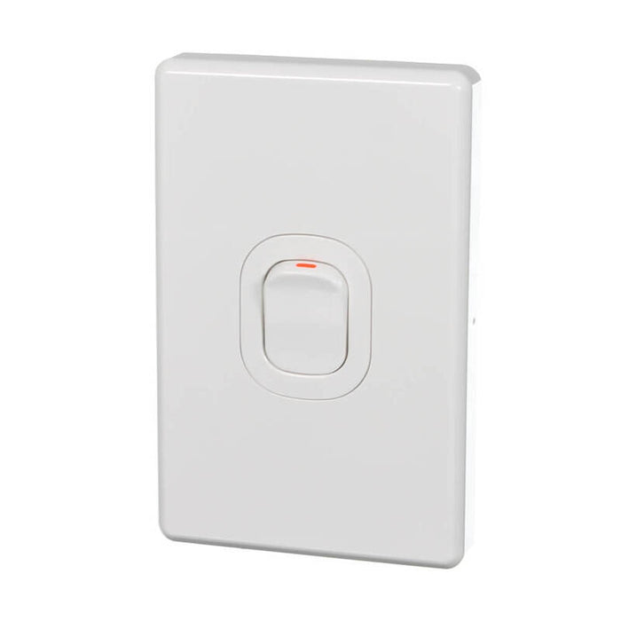 Clipsal Classic C2000 Series Electric Range Switch 250V, 45A, Single Pole | White Electric | C2031/45-WE
