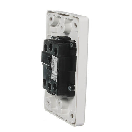 Clipsal Classic C2000 Series Electric Range Switch 250V, 45A, Single Pole | White Electric | C2031/45-WE