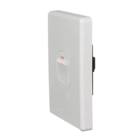 Clipsal Classic C2000 Series Electric Range Switch 250V, 45A, Single Pole | White Electric | C2031/45-WE