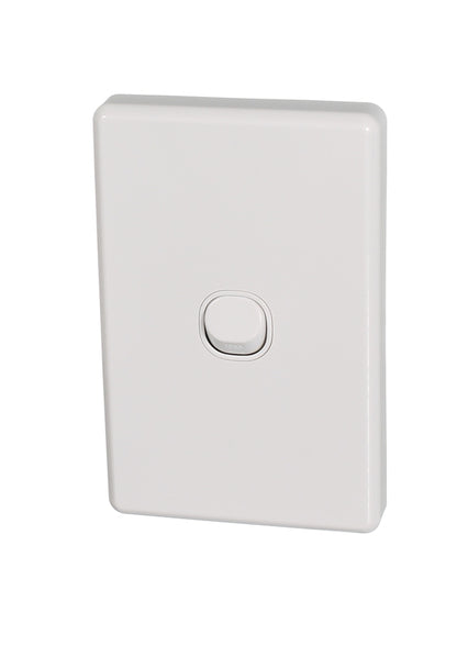 Clipsal Classic C2000 Series Flush Switch 1 Gang, 250VAC, 10A, Standard, Vertical | White Electric | C2031VA-WE