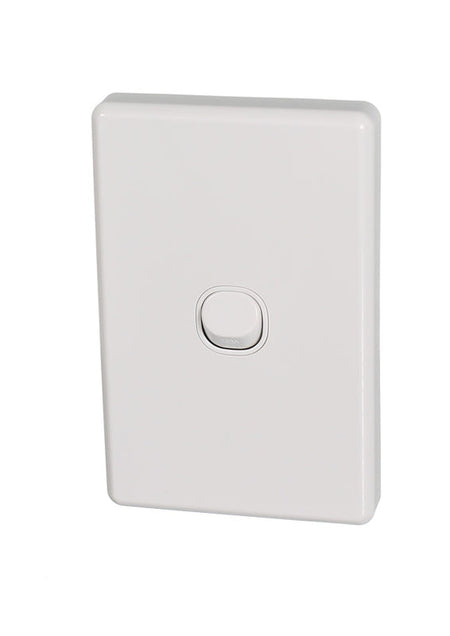 Clipsal Classic C2000 1 Gang Vertical Light Switch 10A - White Electric - C2031VA-WE