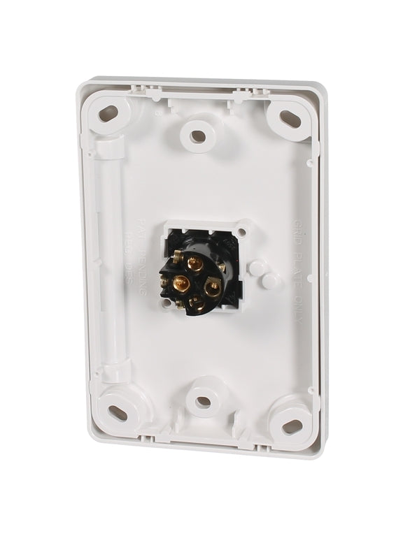 Clipsal Classic C2000 Series Flush Switch 1 Gang, 250VAC, 10A, Standard, Vertical | White Electric | C2031VA-WE