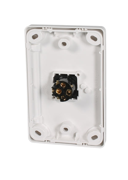 Clipsal Classic C2000 Series Flush Switch 1 Gang, 250VAC, 10A, Standard, Vertical | White Electric | C2031VA-WE