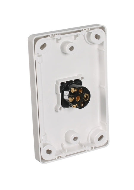Clipsal Classic C2000 Series Flush Switch 1 Gang, 250VAC, 10A, Standard, Vertical | White Electric | C2031VA-WE
