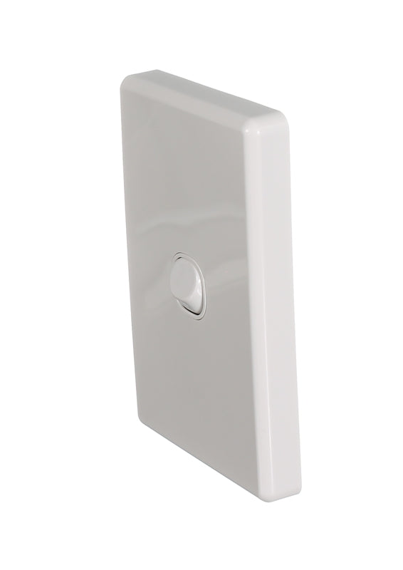 Clipsal Classic C2000 Series Flush Switch 1 Gang, 250VAC, 10A, Standard, Vertical | White Electric | C2031VA-WE
