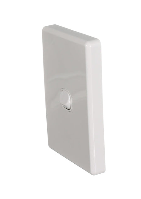 Clipsal Classic C2000 Series Flush Switch 1 Gang, 250VAC, 10A, Standard, Vertical | White Electric | C2031VA-WE