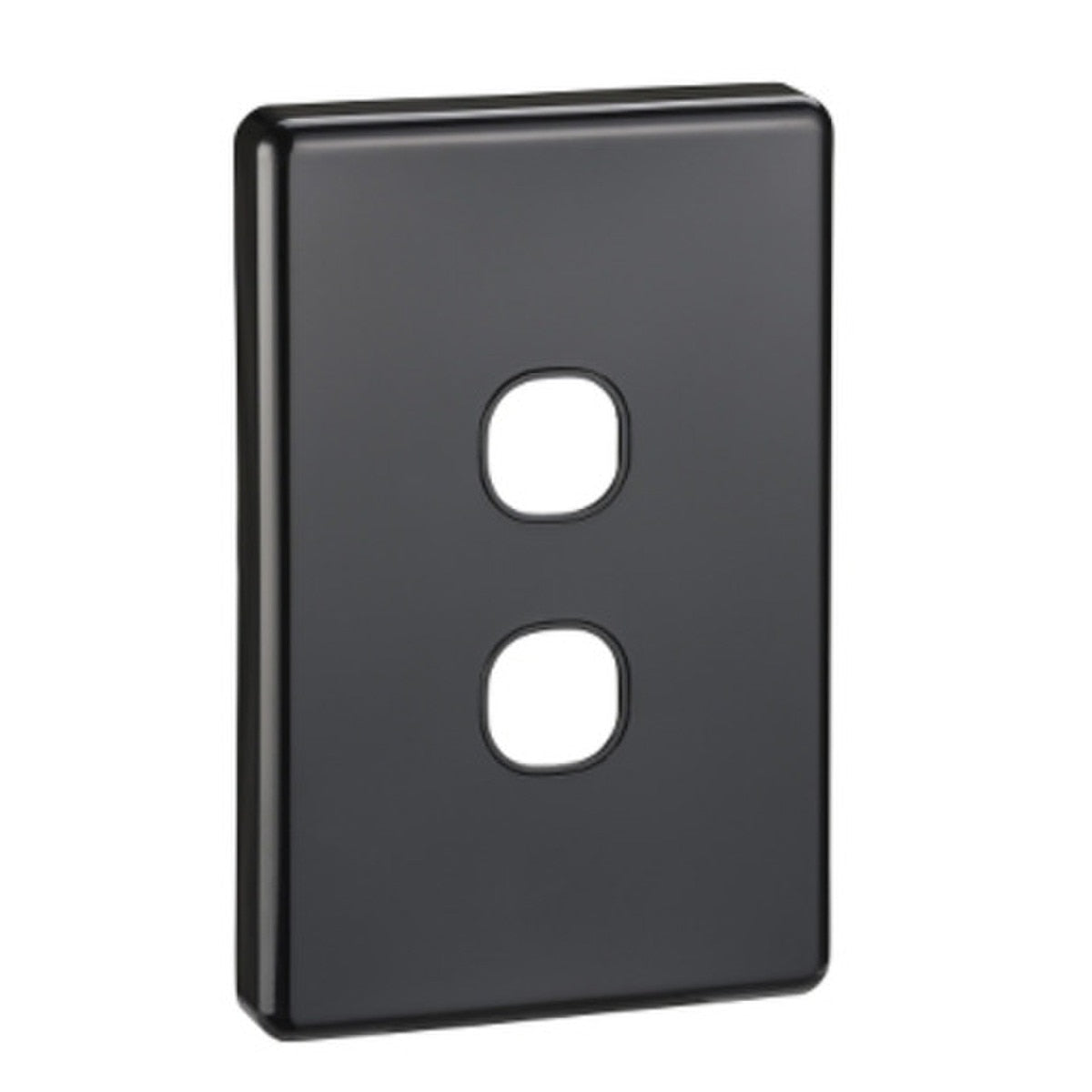 Clipsal 2000 Series 2 Gang Grid and Surround | Black | 2032VH-BK