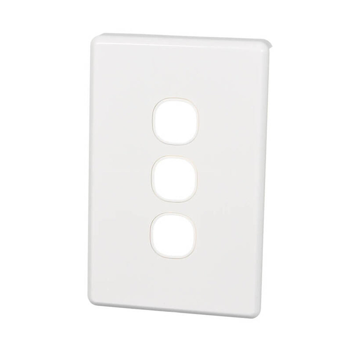 Clipsal Classic C2000 3 Gang Grid Plate and Cover - White Electric - C2033VH-WE