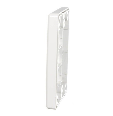 Clipsal Classic C2000 Series Switch Grid Plate and Cover 3 Gang, Less Mechanism | White Electric | C2033VH-WE