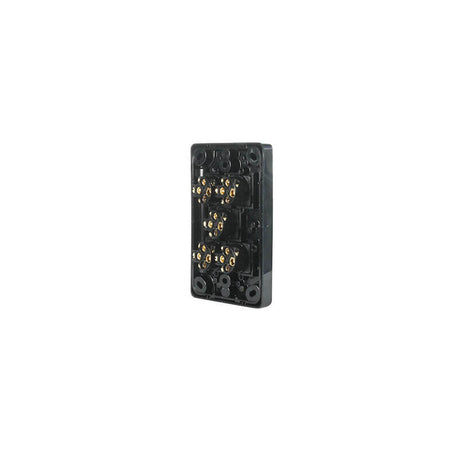 Clipsal Classic C2000 Series Flush Switch 5 Gang, 250VAC, 10A, Standard, Vertical | Black | C2035VA-BK