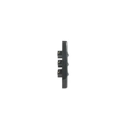 Clipsal Classic C2000 Series Flush Switch 5 Gang, 250VAC, 10A, Standard, Vertical | Black | C2035VA-BK