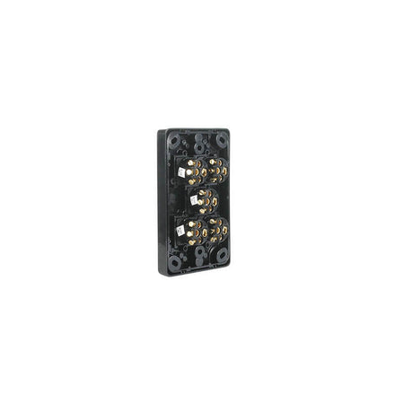 Clipsal Classic C2000 Series Flush Switch 5 Gang, 250VAC, 10A, Standard, Vertical | Black | C2035VA-BK