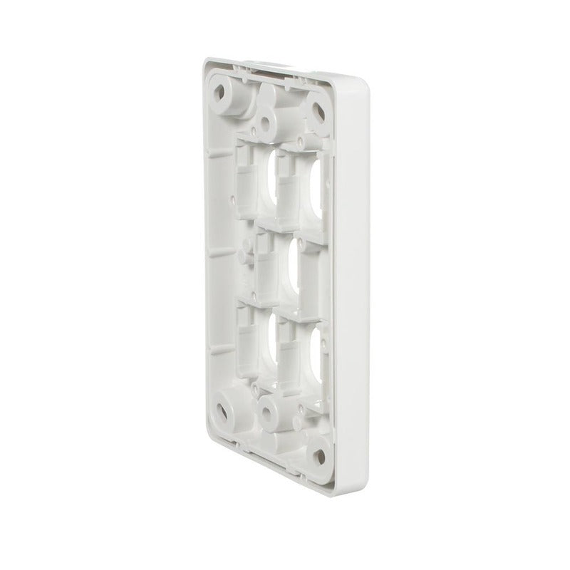 Clipsal Classic C2000 Series Switch Grid Plate and Cover 5 Gang, Less Mechanism | White Electric | C2035VH-WE