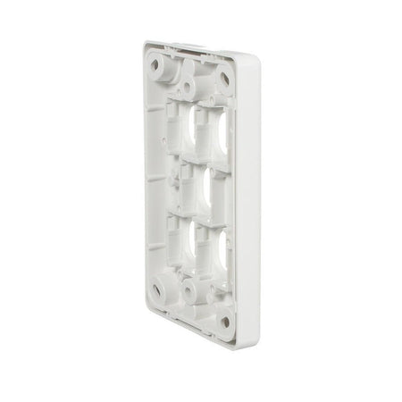 Clipsal Classic C2000 Series Switch Grid Plate and Cover 5 Gang, Less Mechanism | White Electric | C2035VH-WE