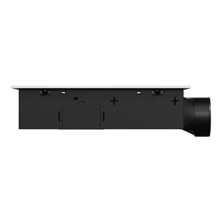 Clipsal Airflow LED Panel 15W, 47dB Bathroom Fan, Heater and Duct | White Electric | CPL7000FLH-WE