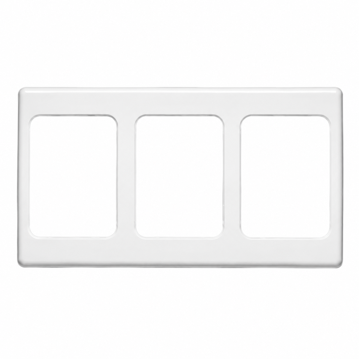 Clipsal 2000 Series 3 Gang Flush Surround - White Electric - 2000/3-WE