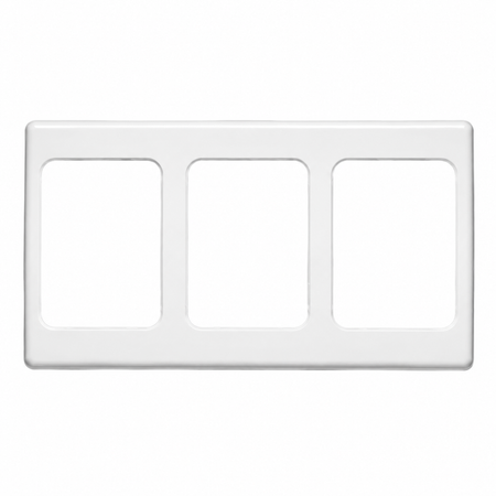 Clipsal 2000 Series 3 Gang Flush Surround - White Electric - 2000/3-WE