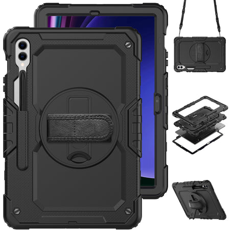 EFM Baja Rugged 3in1 Case For Samsung Galaxy Tab A9 Plus | Black | EFCBASG289BLK