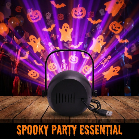 Sparky Stock Halloween USB LED Projector Light | Black | SS-PROJ-HALLOWEEN