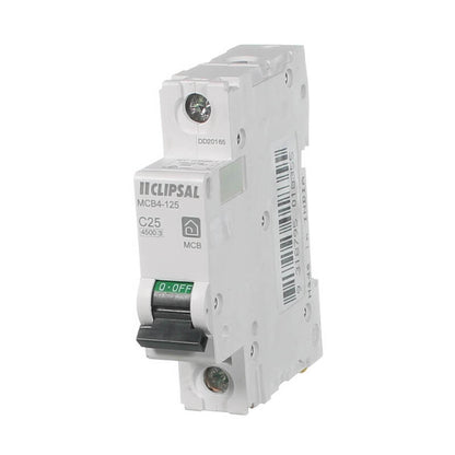 Clipsal Resi MAX Miniature circuit breaker 1P 25 A C curve 4500 A 240V | MCB4-125
