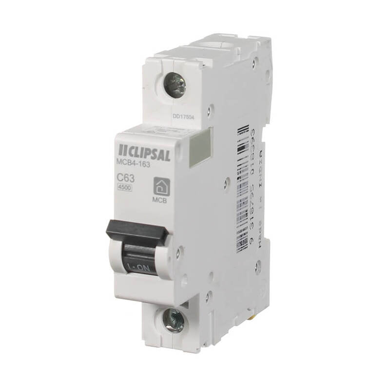 Clipsal Resi MAX Miniature circuit breaker 1P 63 A C curve 4500 A 240V | MCB4-163