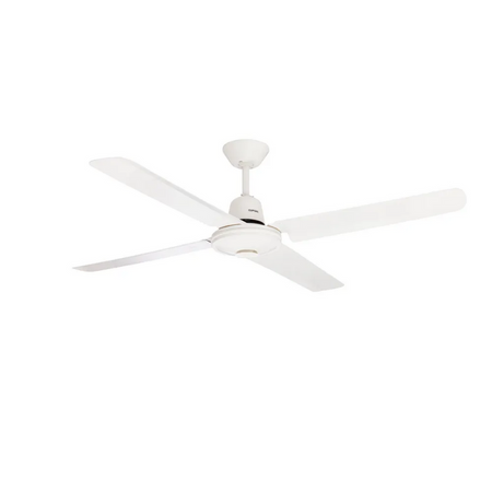 Clipsal Airflow Ceiling Sweep Fan 4 Aluminium Blades 1200mm | White Electric | P4HS1200AL-WE