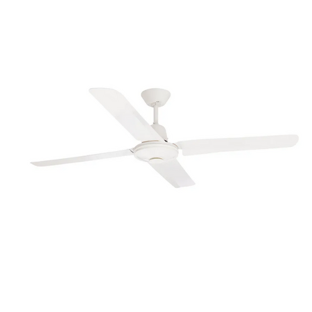 Clipsal Airflow Ceiling Sweep Fan 4 Aluminium Blades 1200mm | White Electric | P4HS1200AL-WE