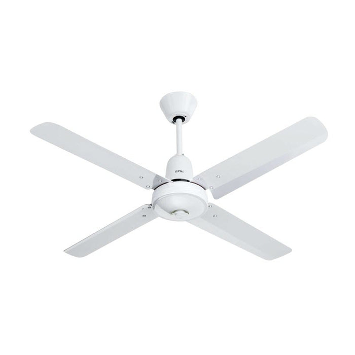 Clipsal Airflow Ceiling Sweep Fan 4 Aluminium Blades 1400mm | White Electric | P4HS1400AL-WE