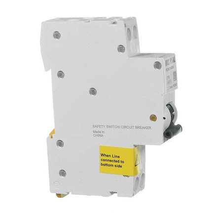 Clipsal Resi MAX RCBO SLIM 1PN 16A C curve 30mA Type A 4500A | White | RCBE216/30S