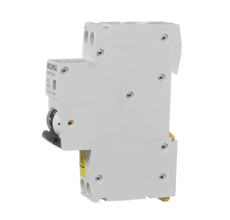 Clipsal Resi MAX RCBO SLIM 1PN 16A C curve 30mA Type A 4500A | White | RCBE216/30S