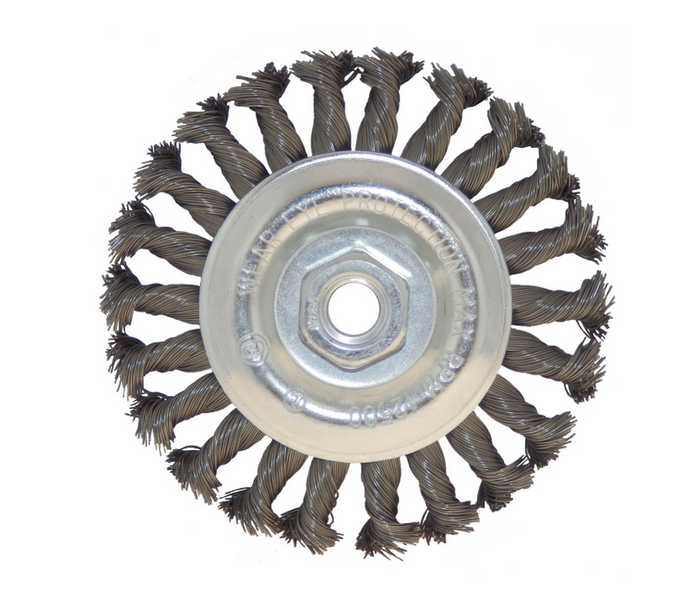 Josco 125mm Twistknot Wire Wheel Brush | Silver | BTW127