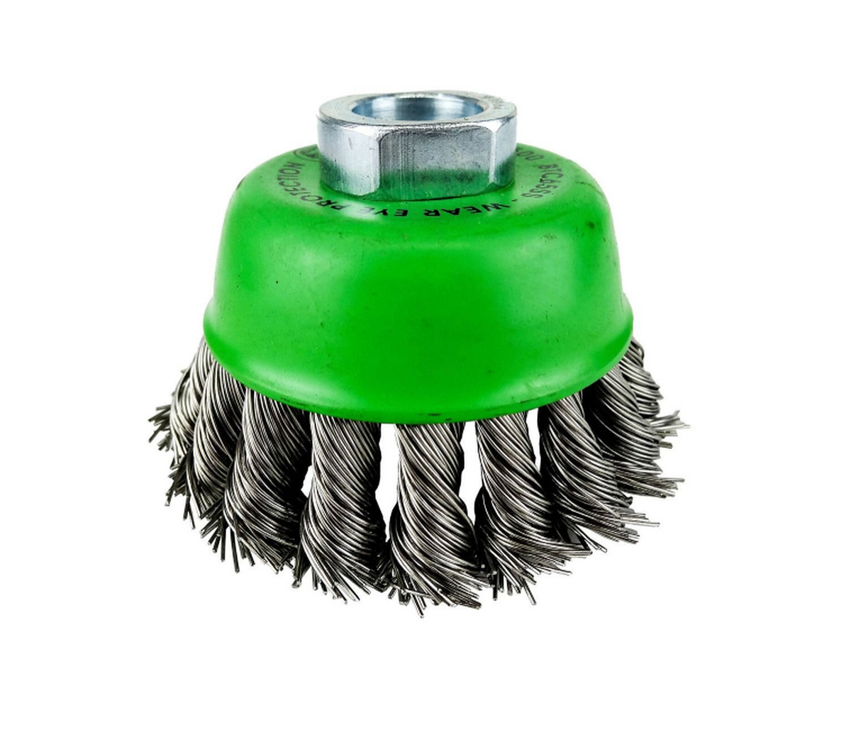 Josco 75mm Stainless Steel Twistknot Cup Brush - Green - BTC65SS
