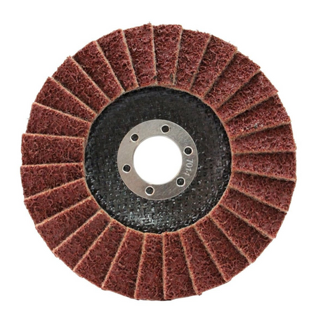 Josco 125mm Medium Poly Flap Disc - Red - JPD125M