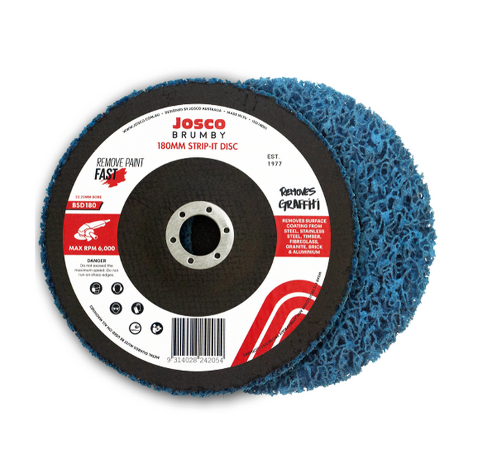 Josco 180mm Multi Purpose Strip Disc | Blue | BSD180