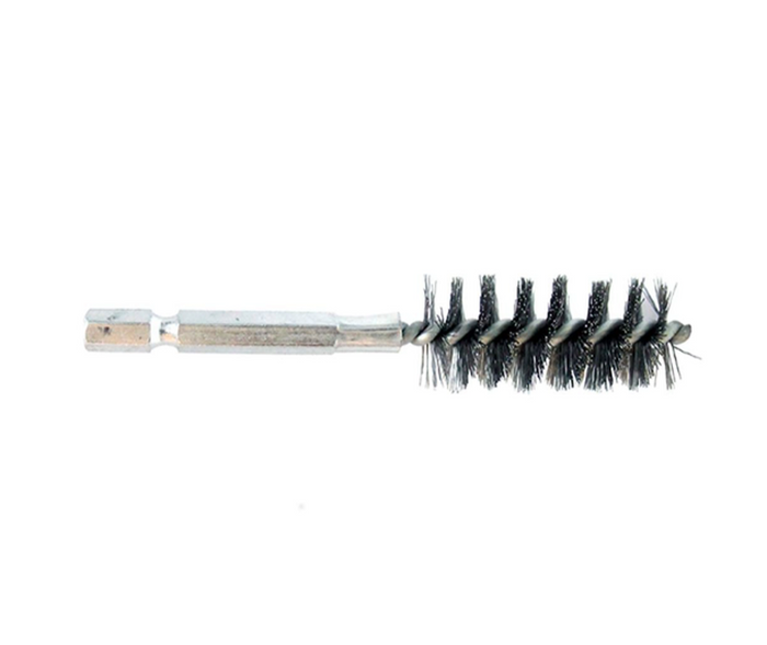 Josco 19mm 1 / 4" Hex Wire Tube Brush | Silver | JTB9019