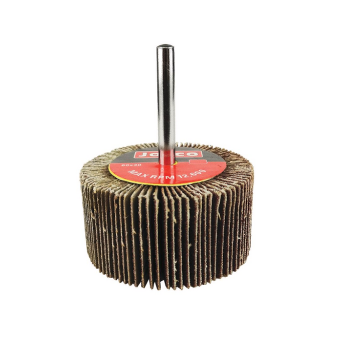Josco 60mm 60 Grit Abrasive Flap Wheel | Beige | FW6030060C