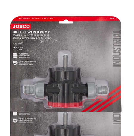 Josco Drill Powered Pump | Black | JDP38