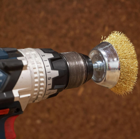 Josco 5 Piece Drill Brush Kit | Gold | BRUKIT5