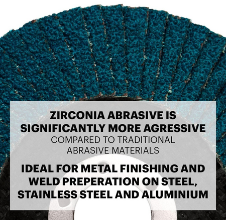 Josco 125mm 80 Grit Abrasive Flap Disc | Blue | BDZ12780
