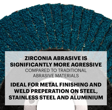 Josco 125mm 60 Grit Abrasive Flap Disc | Blue | BDZ12760