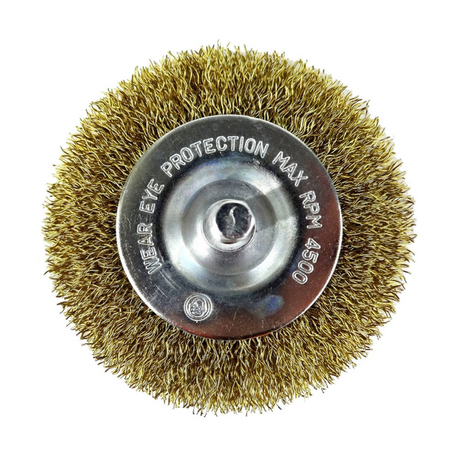 Josco 50mm Wheel Wire Brush | Gold | BCW50