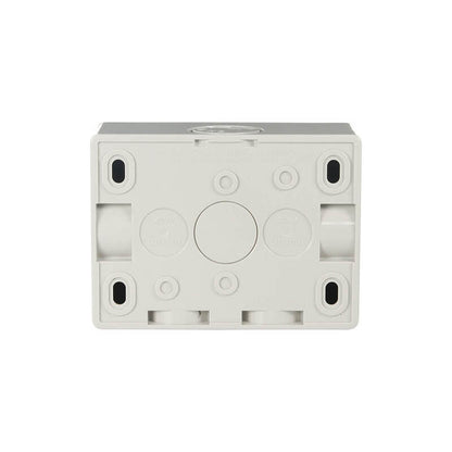 Weathershield Power Point Twin, 10A, 250VAC, IP54 | Chemical Resistant Grey WSC227/2-RG