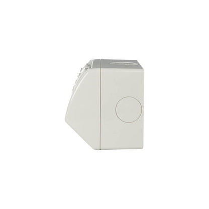 Weathershield Power Point Twin, 10A, 250VAC, IP54 | Chemical Resistant Grey WSC227/2-RG