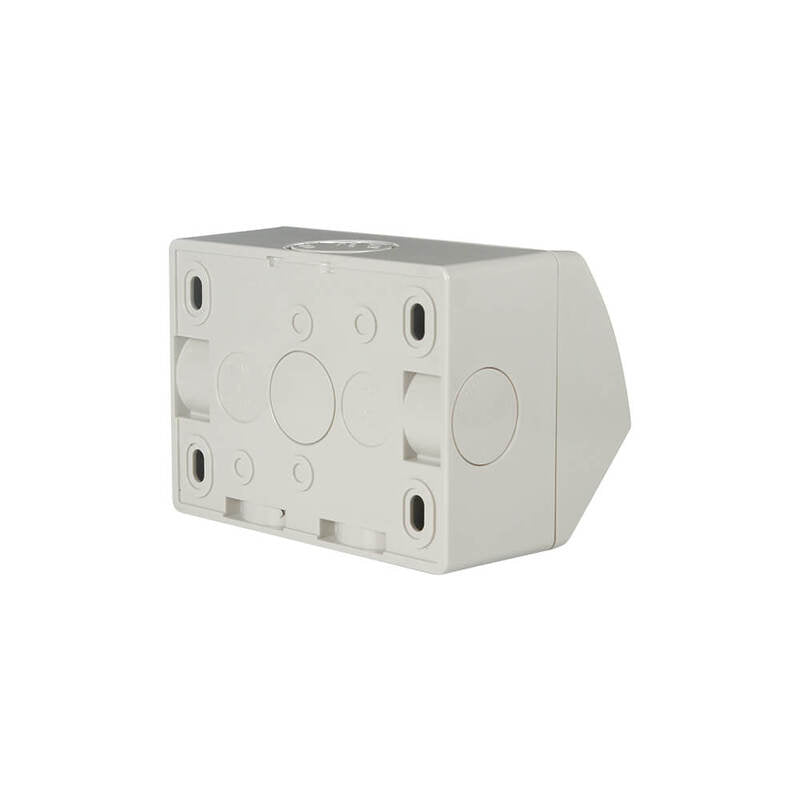 Weathershield Power Point Twin, 10A, 250VAC, IP54 | Chemical Resistant Grey WSC227/2-RG