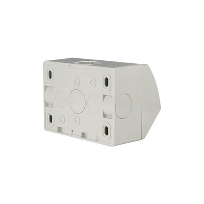Weathershield Power Point Twin, 10A, 250VAC, IP54 | Chemical Resistant Grey WSC227/2-RG