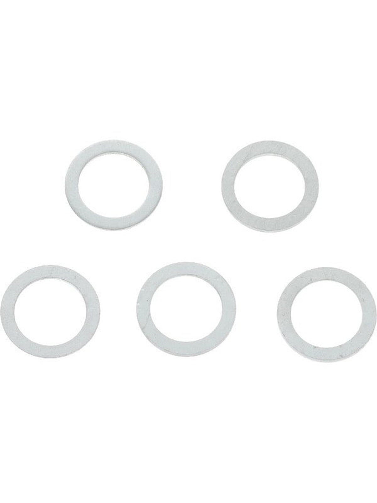 Aunger ASPW13 five silver aluminium sump plug washers, 14 x 20 x 1.5 mm