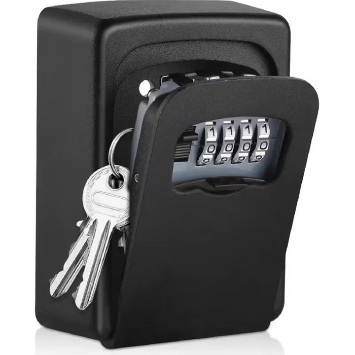 Sparky Stock Wall-Mounted 4 Digit Combination Key Lock Box | Black | SS-KEY-LOCKBOX-BLK