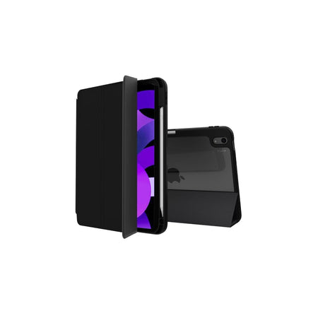 EFM Aspen Folio Case Armour with D3O & E Leather for iPad 10.9 (2022) | Black | EFCDUAE604BLA