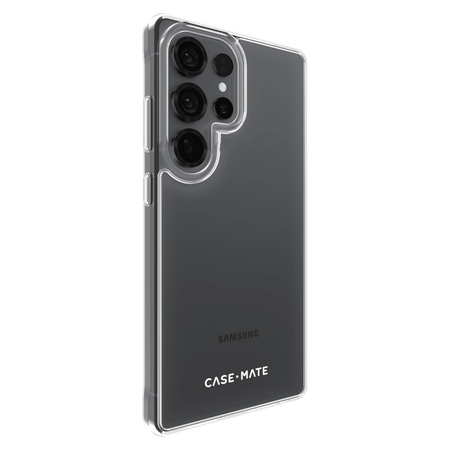 Case-Mate CM055738 Tough Clear case for Samsung Galaxy S25 Ultra – rear angled view with phone