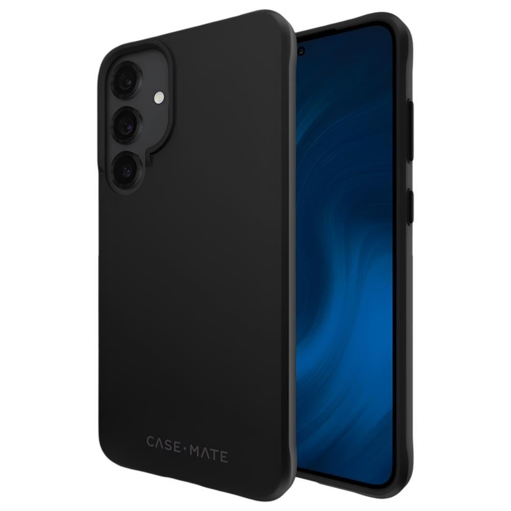 Case-Mate Tough Black case for Samsung Galaxy S25 Plus showing front and rear